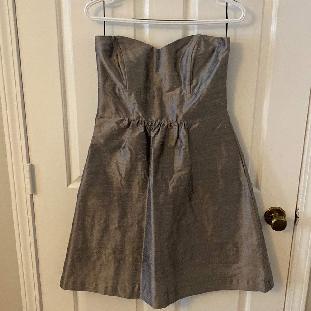 Charcoal short cocktail dress